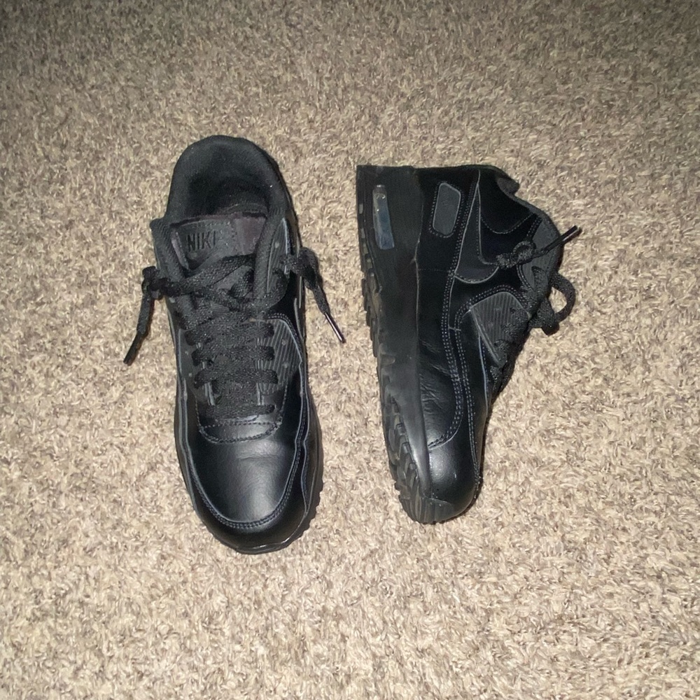 Air Max 90 Leather 'Triple Black' 2020 SIZE 6.5